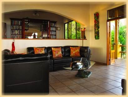 Casi el Cielo Upstairs Interior Costa Rican Vacation Villa Rental, Casi el Cielo, Dominical Costa Rica